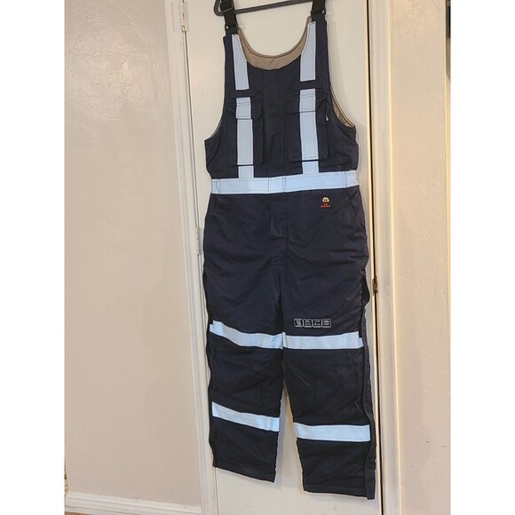 Kontra Faire Cat4 Bib Pant Overalls Flame Resistant Hi Viz Insulated S. M $544 - Picture 1 of 16